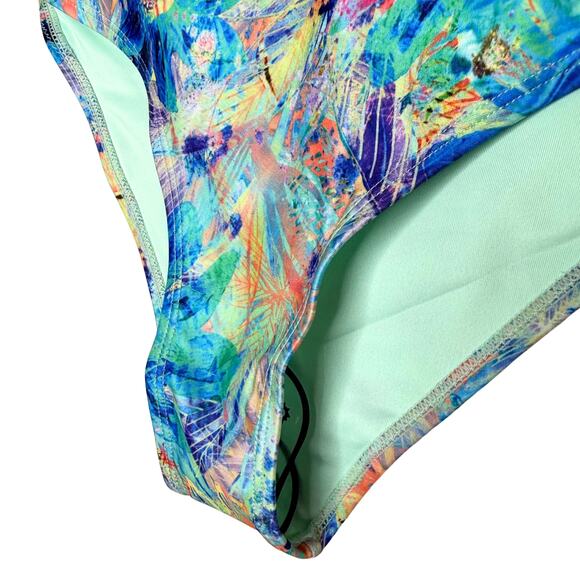 Born Primitive Tropics Floral 4 Way Stretch Athletic Bikini Bottoms Size Small - Picture 6 of 10